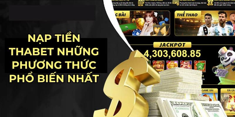 Nạp tiền vào Thabet bằng ứng dụng Zalo Pay